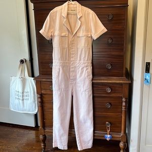 Madewell coverall jumpsuit. Pale pink. XXS.